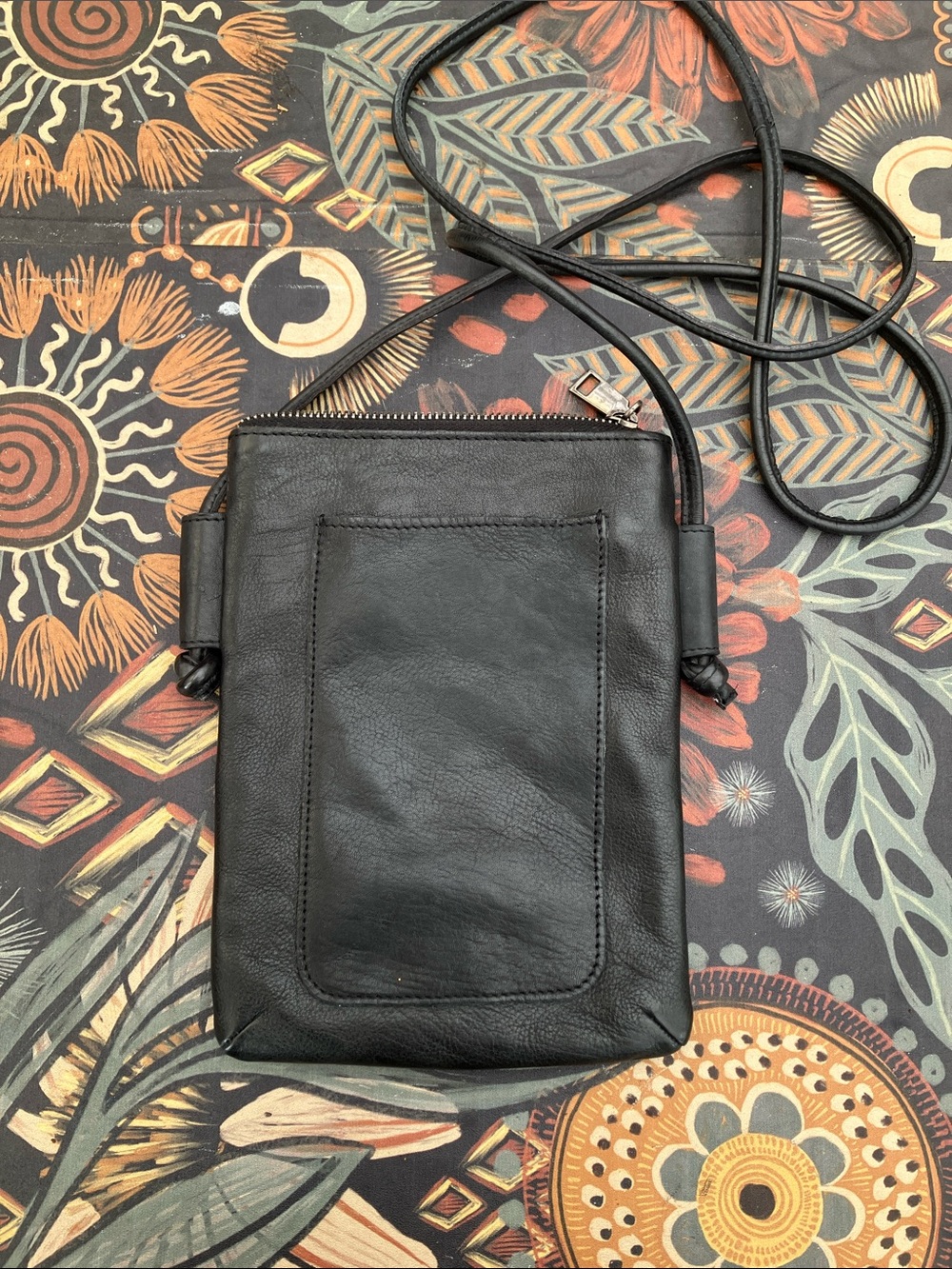 NWT Latico Miller Black Leather Crossbody Bag